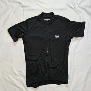 Nashbar Cycling Jersey Men's Large Black Half-zip
